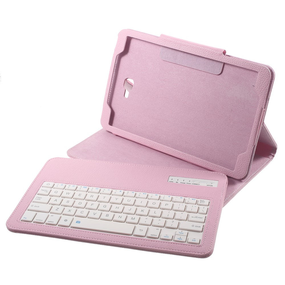 Verslinden Leidinggevende Suradam Shop4 - Samsung Galaxy Tab A 10.1 (2016) Toetsenbord Hoes - Bluetooth  Keyboard Cover Lychee Roze | Shop4tablethoes