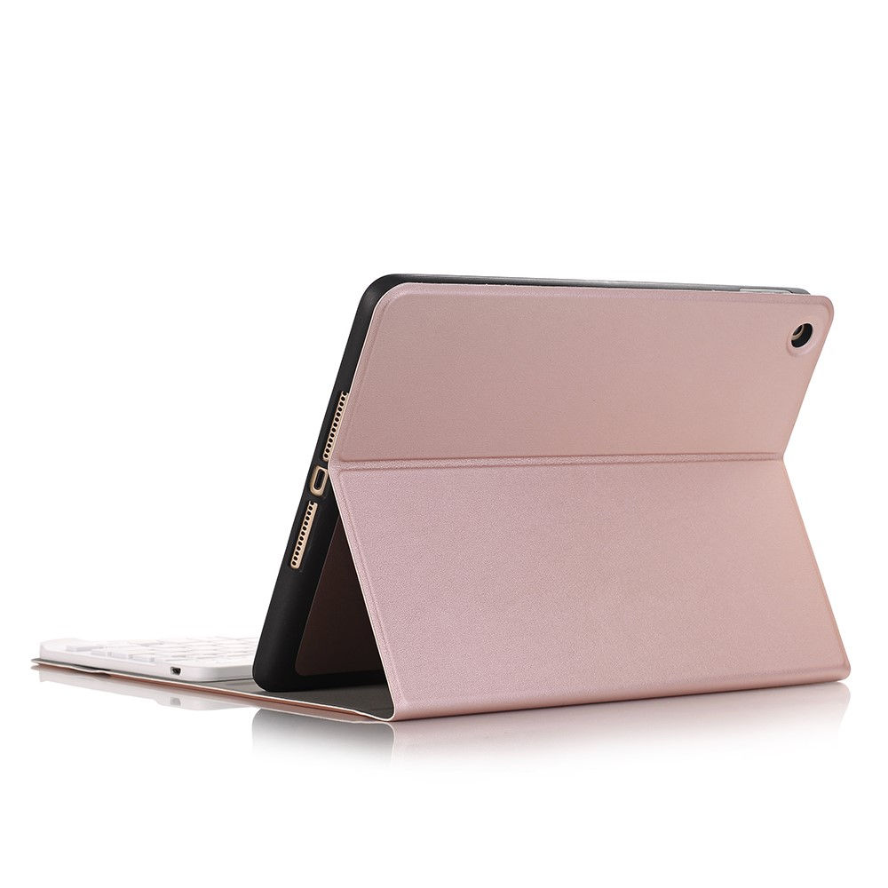 Shop4 - iPad 9.7 (2018) Toetsenbord - Bluetooth Keyboard Cover Business Rosé Goud met Pencil Houder | Shop4tablethoes