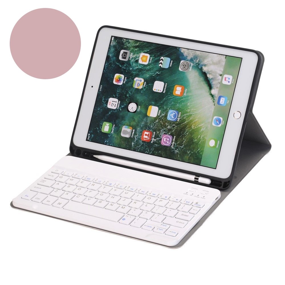 gek geworden Blijkbaar financiën Shop4 - iPad 9.7 (2018) Toetsenbord Hoes - Bluetooth Keyboard Cover  Business Rosé Goud met Pencil Houder | Shop4tablethoes